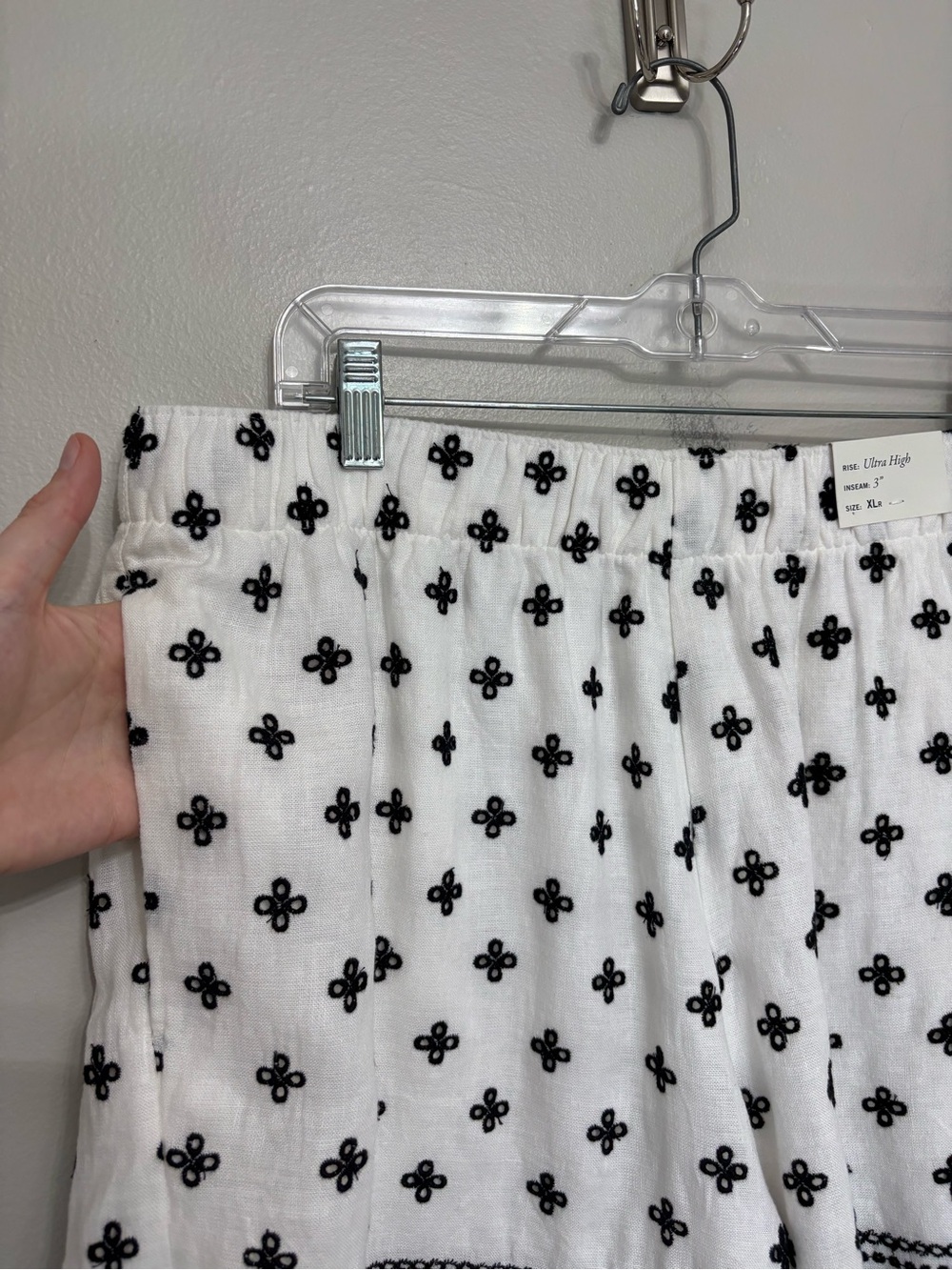NEW Abercrombie Linen Blend Tank and Shorts Embroidered Matching Set - Size XL - Picture 11 of 14